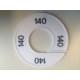Maatring 9 cm wit/zw 140 
